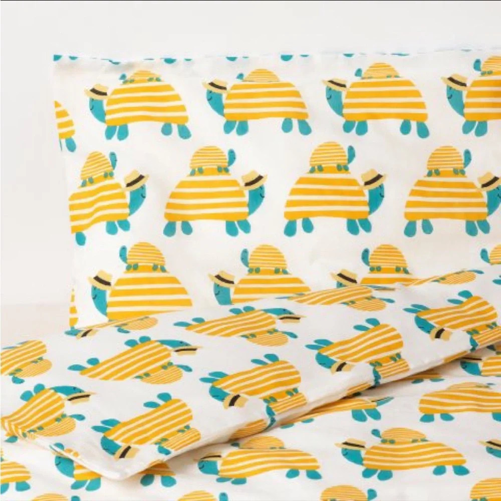 Ikea Comforter cover 1 pillowcase f crib RÖRANDE 43×49/14x22 